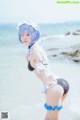 Coser @ 桜 桃 喵 Vol.036: 蕾姆 水 着 (48 photos) P24 No.f4d26e Image No. 49